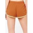 Brown Drawstring Casual Shorts