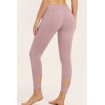 Light-purple Solid Cut Out High Waist Yoga Sports Leggings