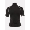 Contrast High Neck Short Sleeve Sports Tee Top