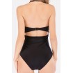 Cutout Knotted Halter Padded Sexy One Piece Swimsuit