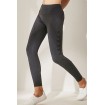 Dark-gray Mesh Crisscross Yoga Sports Leggings