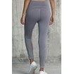 Gray Hollow Out Workout Sports Leggings