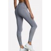 Gray Hollow Out Workout Sports Leggings