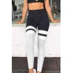 Black-Mesh Splicing Running Yoga Sports Leggings