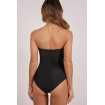 Knotted Cutout Strapless High Waist Sexy One Piece Swimsuit