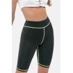 Contrast High Waist Skinny Yoga Sports Shorts