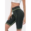 Contrast High Waist Skinny Yoga Sports Shorts